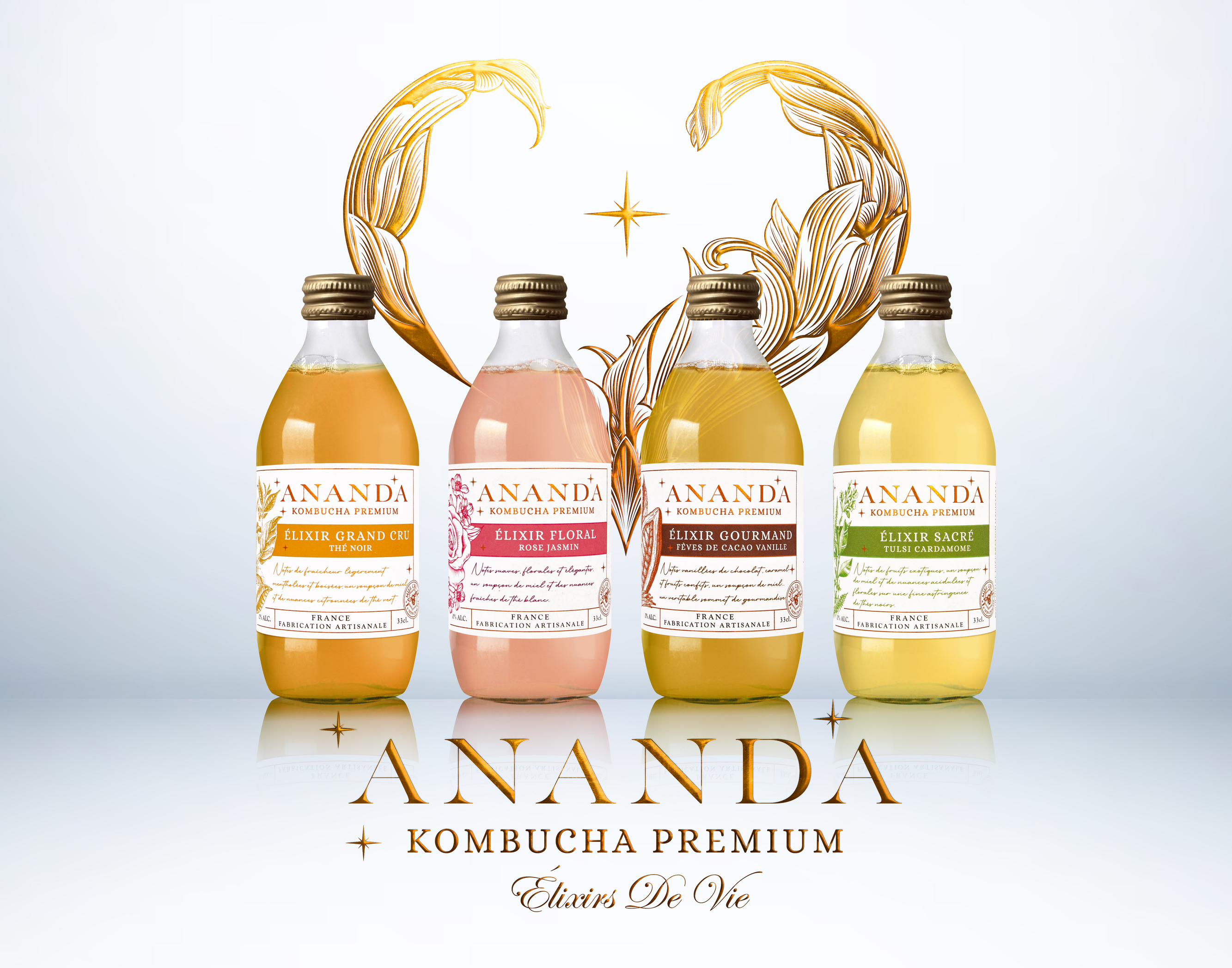 aperçu des produits Ananda Kombucha